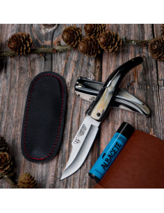 Couteau Cudeman en corne de taureau d'Albacete