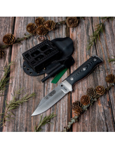 Couteau Cudeman MT-1 micarta noir kydex