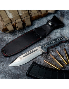 Couteau de survie Spartan micarta noir