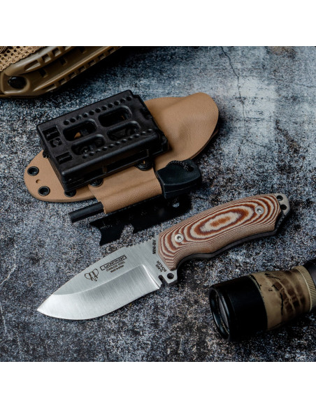 Couteau de survie mini béret vert Kydex