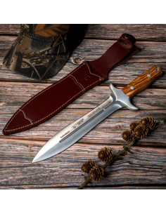 Couteau de chasse Cudeman, bois d'olivier