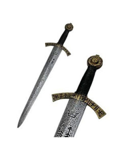 Épée templière pour enfants décorée d'une croix (54 cm.)