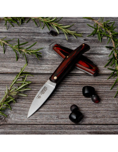 Cudeman couteau de poche 420 acier manche stamina rouge