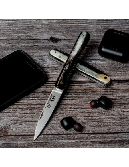 Canif Vendetta corne de taureau, lame...