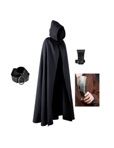 Pack Garde de Minuit. Cape, ceinture, corne et baudrier