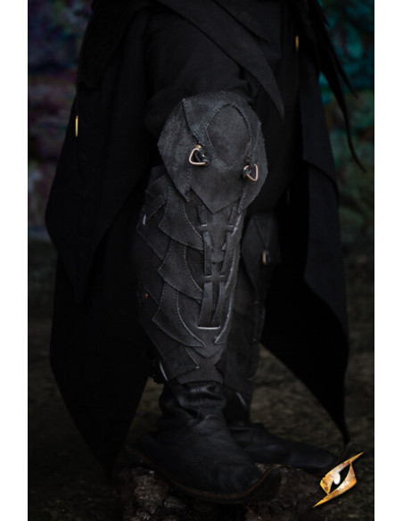 Grèves en cuir Shadow Warrior, noires