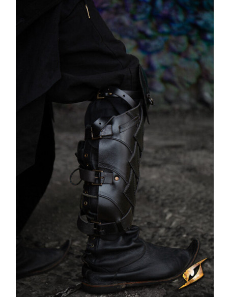 Grèves en cuir du guerrier de...