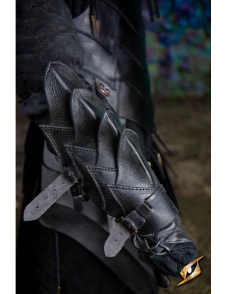 Brassards en cuir Shadow Warrior, noir