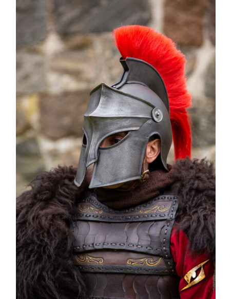 Casque corinthien à panache, finition...