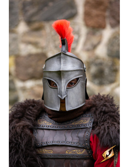 Casque corinthien à panache, finition...