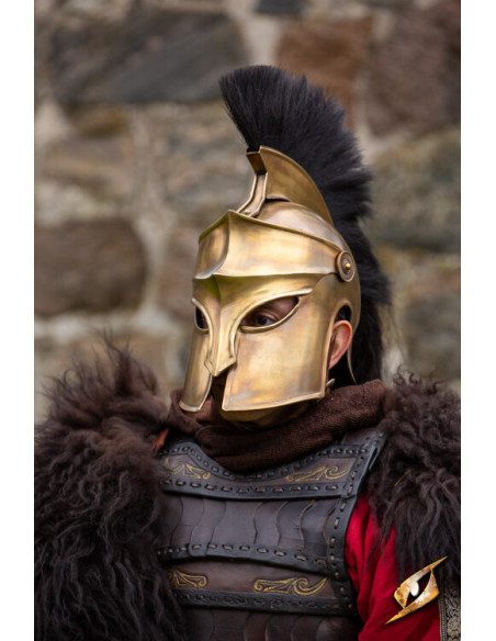 Casque corinthien à panache, finition...