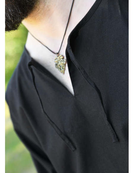 Tunique médiévale noire manches...