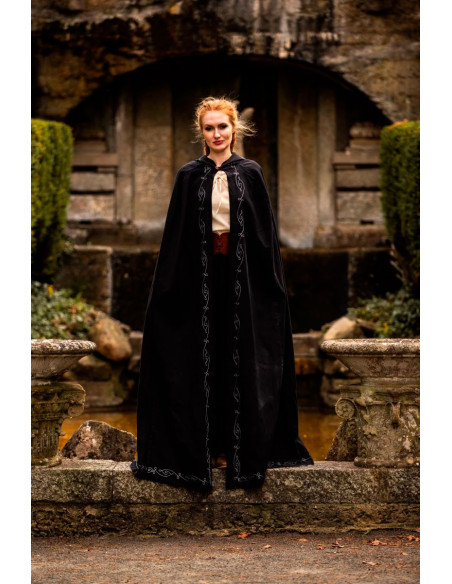 Cape médiévale Erna en coton avec...