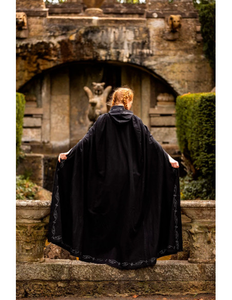 Cape médiévale Erna en coton avec...