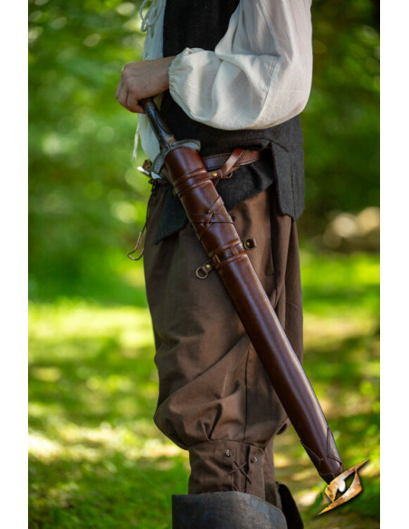 Gaine d'épée pour ceintures marron...