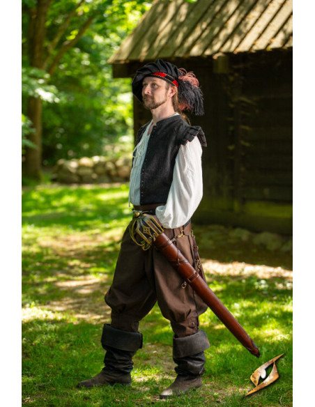 Gaine d'épée pour ceintures marron...