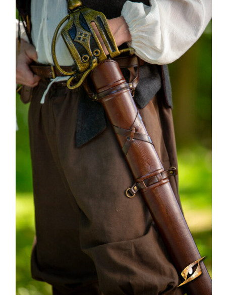 Gaine d'épée pour ceintures marron...