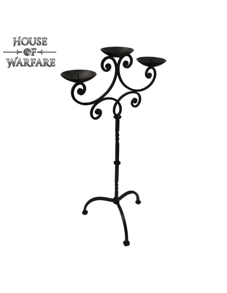 Candélabre de château médiéval forgé...