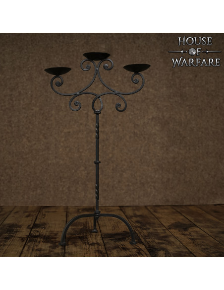 Candélabre de château médiéval forgé...