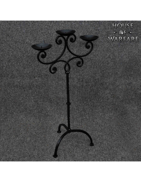 Candélabre de château médiéval forgé...