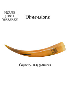 Corne à boire naturelle Odin's Ravens (300 ml.) 2