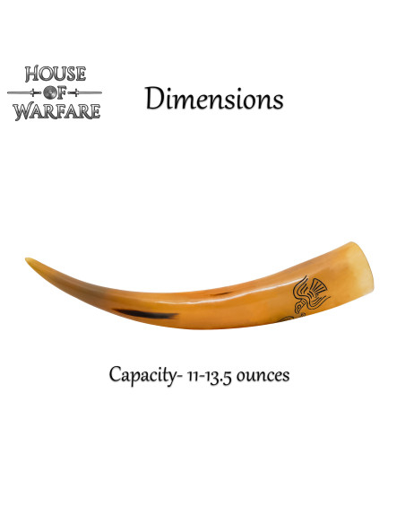 Corne à boire naturelle Odin's Ravens...