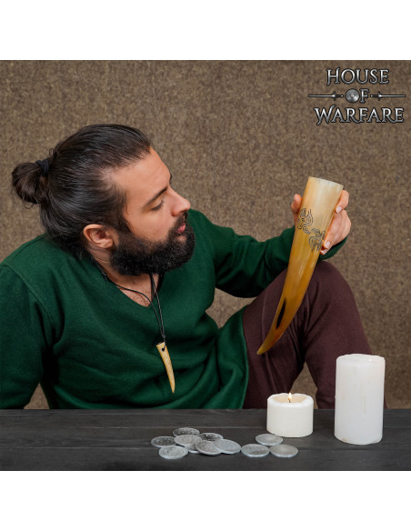 Corne à boire naturelle Odin's Ravens...