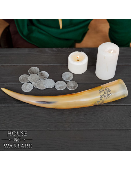 Corne à boire naturelle Odin's Ravens...