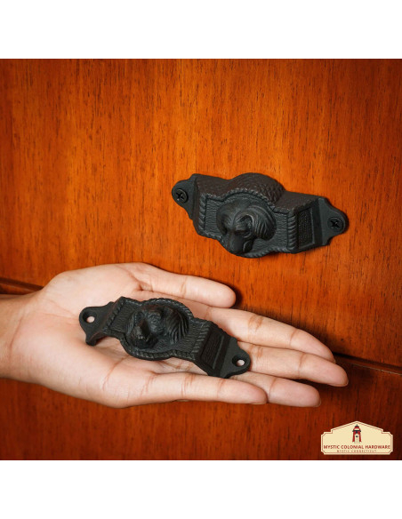 Pack de 4 poignées médiévales en fer...