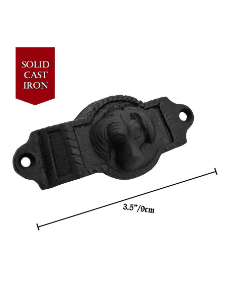 Pack de 4 poignées médiévales en fer...