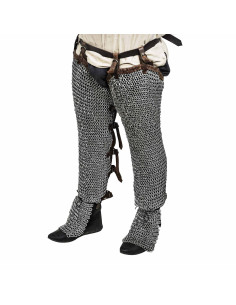 Pieds en cotte de maille en acier doux, anneaux rivetés... 2
