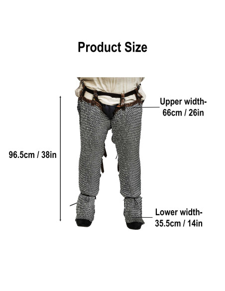 Pieds en cotte de maille en acier...