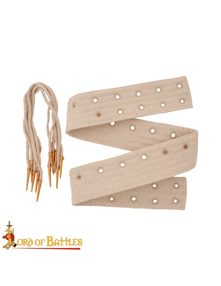 Ceinture médiévale rembourrée à...