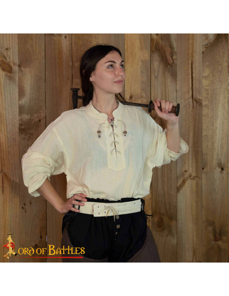 Ceinture médiévale rembourrée à...