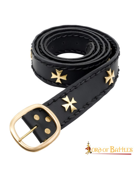 Ceinture médiévale en cuir Croisés,...