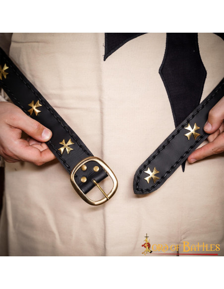 Ceinture médiévale en cuir Croisés,...