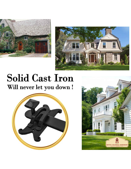 Loquet de porte médiéval en fer forgé...