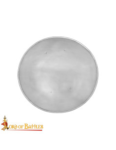 Bouclier médiéval en acier doux de la Renaissance (57,5 cm.)