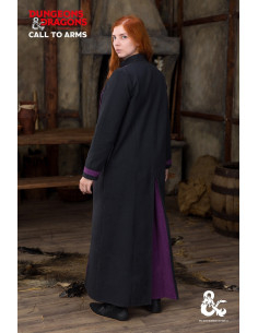 Tunique de sorceleur Donjons et Dragons, noir-violet 2