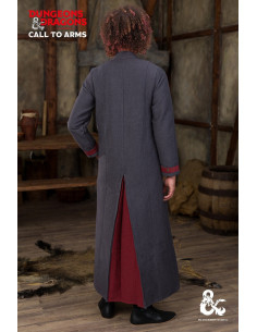 Tunique de sorceleur Donjons et Dragons, gris-rouge 2