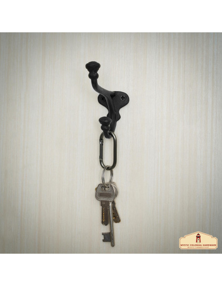 Lot de 2 crochets muraux rustiques en...