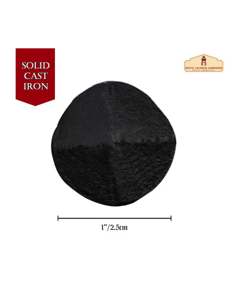 Lot de 6 clous en fer forgé finition...