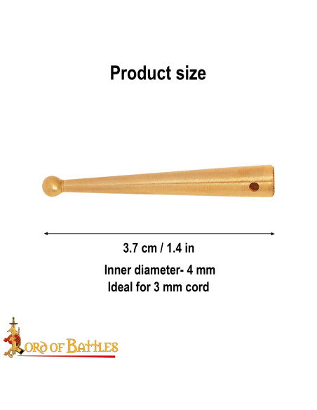 Lot de 10 aglets médiévaux en laiton...