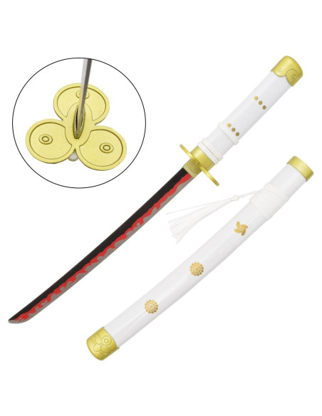 Katana miniature Enma blanc de Zoro -...