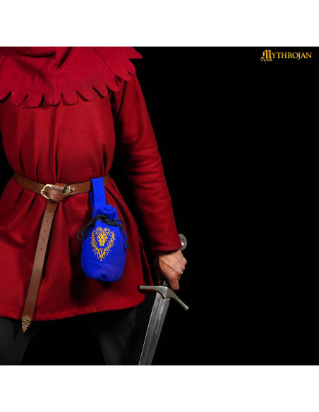 Sac de mendicité médiéval en laine...