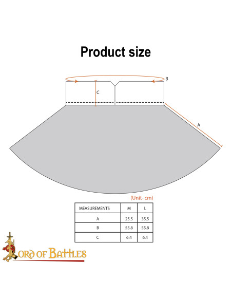 Gorgerin en cotte de mailles...