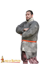 Anneaux de cotte de mailles en acier doux modèle Haubert...