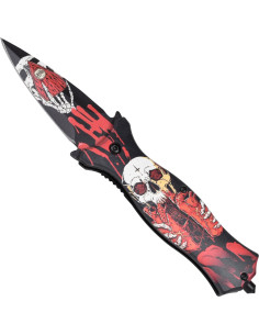 Couteau Stiletto Nightmare II avec pointe brise-verre (9...