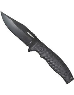 Couteau outdoor dos dentelé, gaine ABS (23,5 cm.)