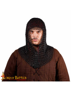 Anneaux ronds en cotte de mailles Bourreau, noir